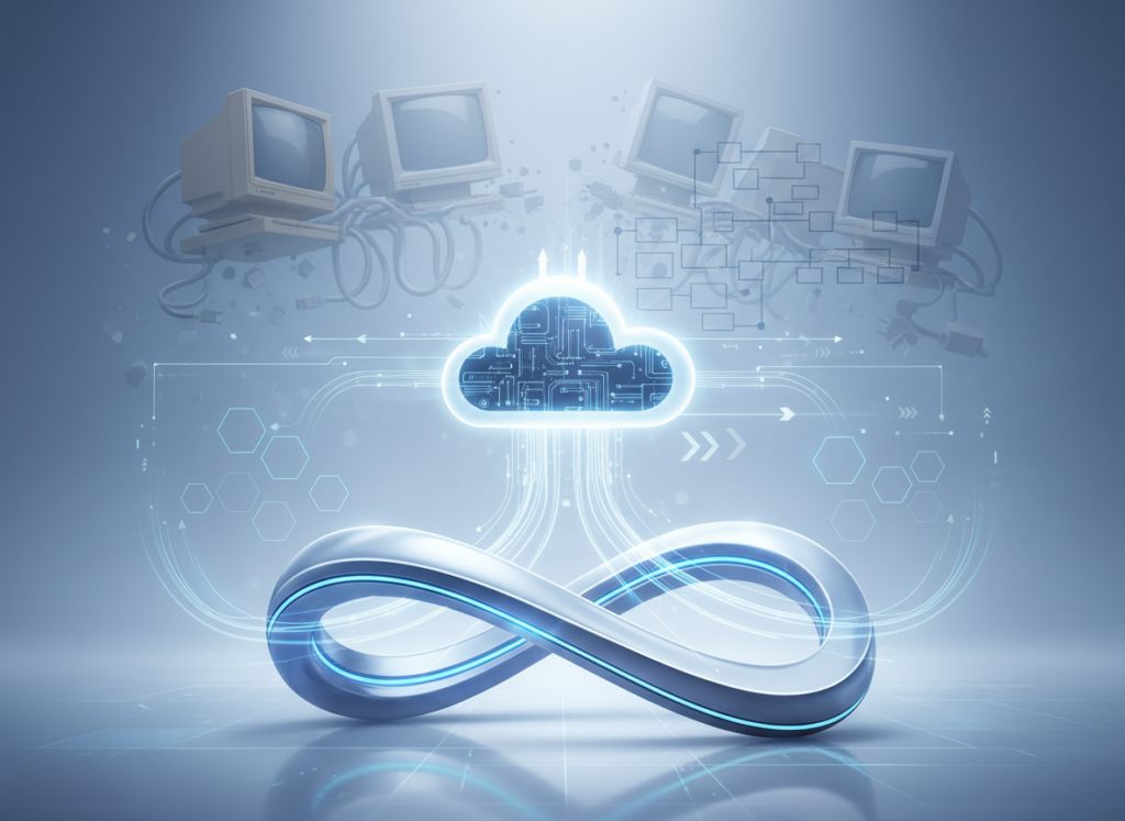 Organisationsabbau, Konsolidierung und Legacy-Ablösung